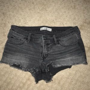 Dark grey jean shorts